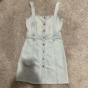 7 FOR ALL MANKIND CORSET MINI DENIM DRESS